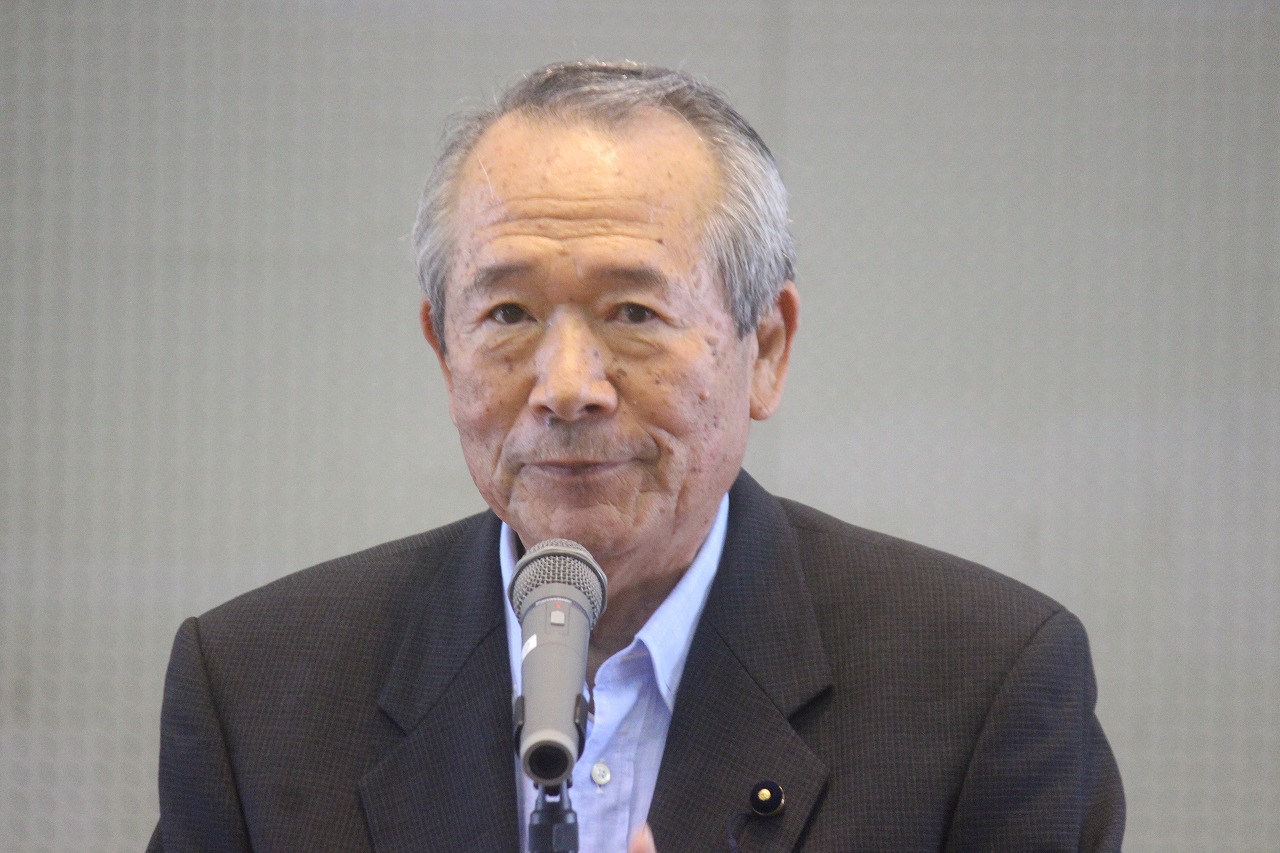 県道茂原・白子バイパス建設促進期成同盟会総会に来賓として出席した酒井県議